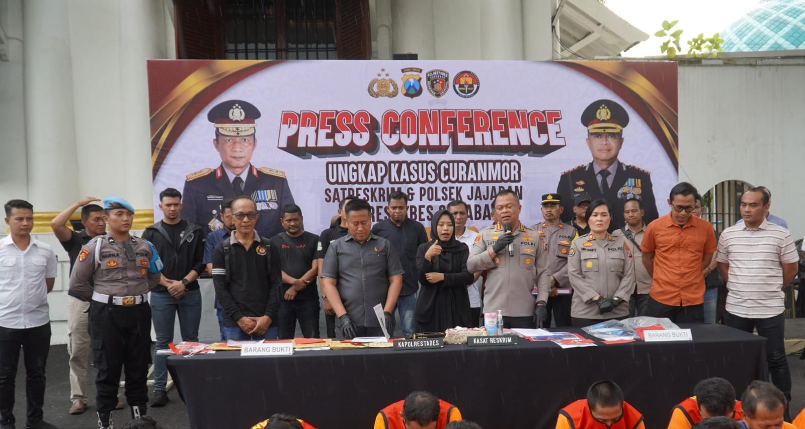 Dua Bulan Polrestabes Surabaya Berhasil Ungkap 54 Kasus Curanmor, 41 Pelaku dan 6 Penadah Diamankan