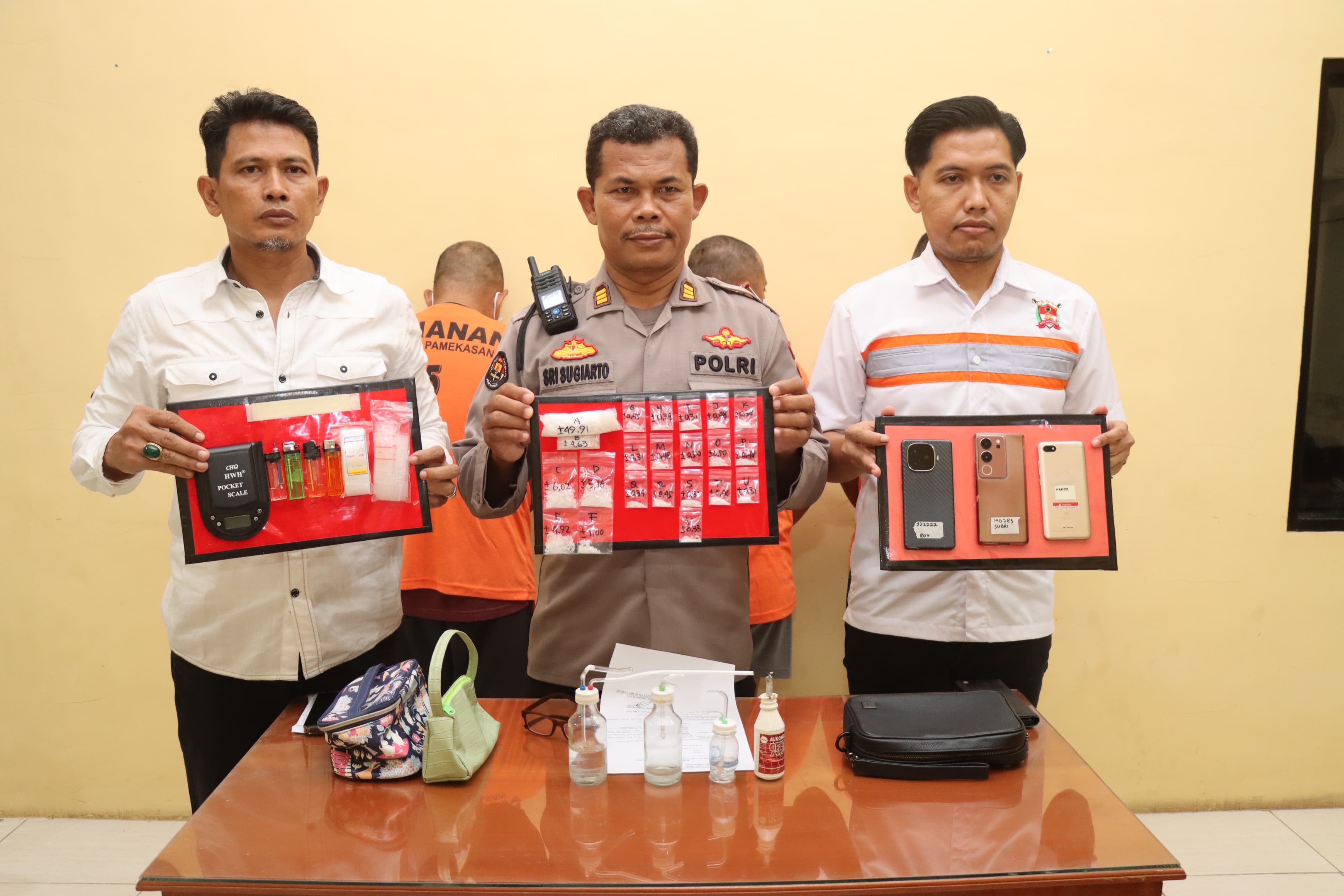 Polres Pamekasan Berhasil Amankan Tersangka Bandar dan Pengedar Narkoba di Madura
