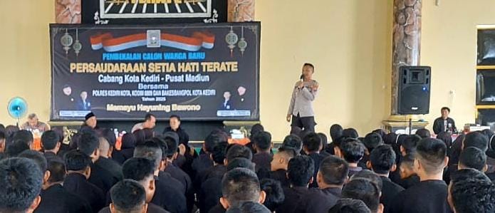 lPesan Polisi untuk 368 Calon Warga Baru PSHT Cabang Kota Kediri