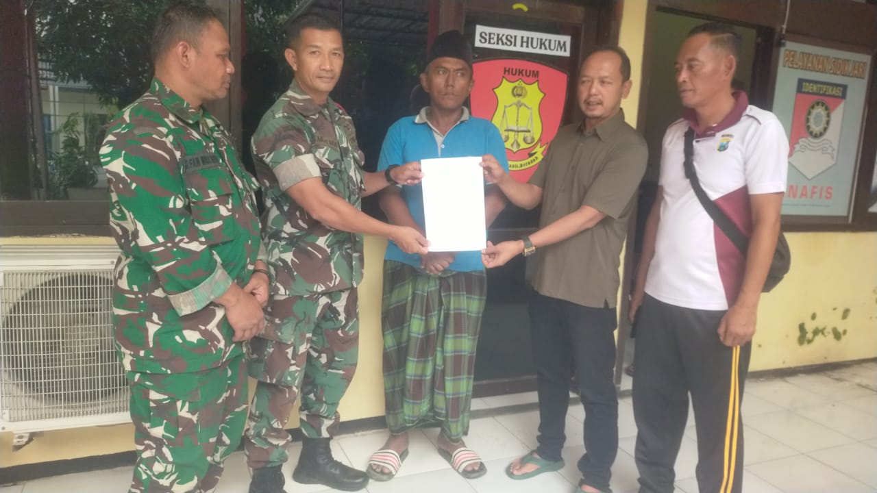 Terduga Pelaku Pemalakan di Pasar Pagi Bangkalan serahkan diri, Babinsa segera lakukan koordinasi pengamanan