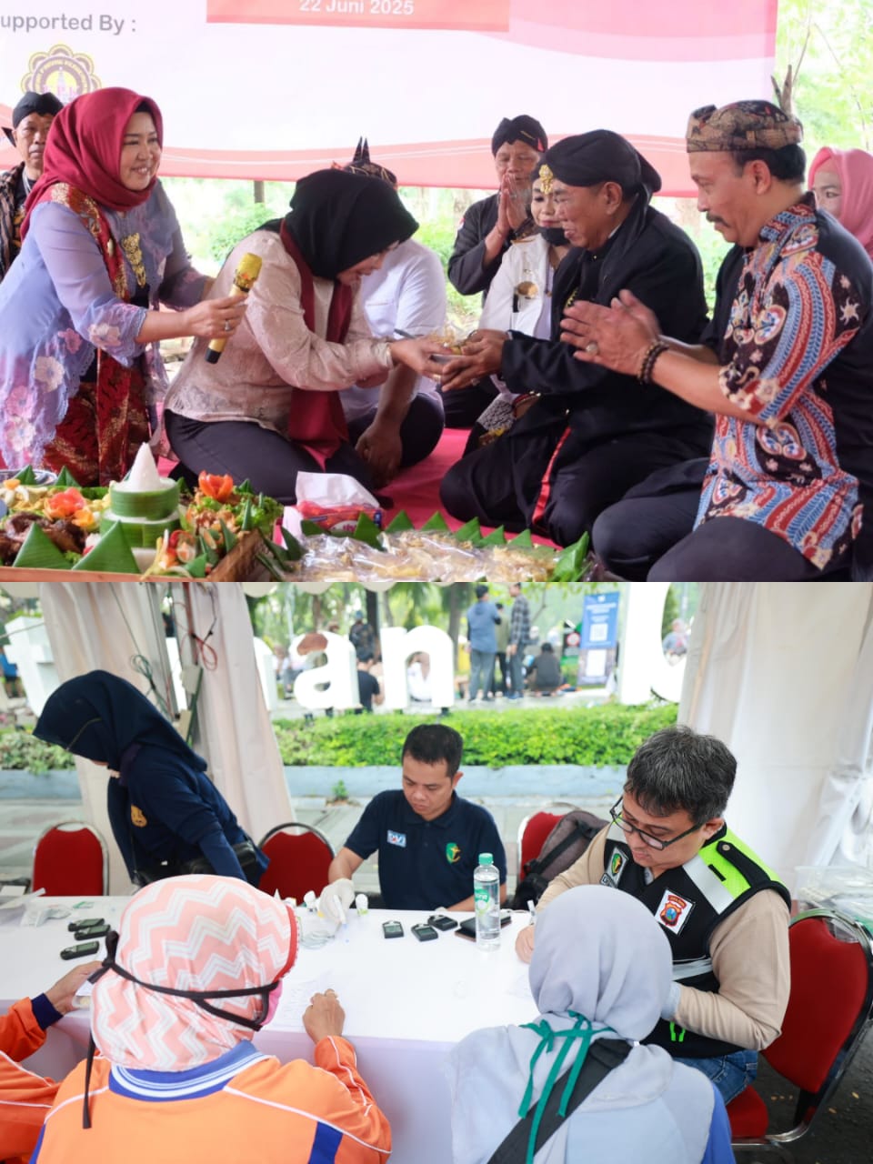 Ratusan Warga Manfaatkan Layanan Kesehatan Gratis Polda Jatim di CFD Hari Bhayangkara ke -79