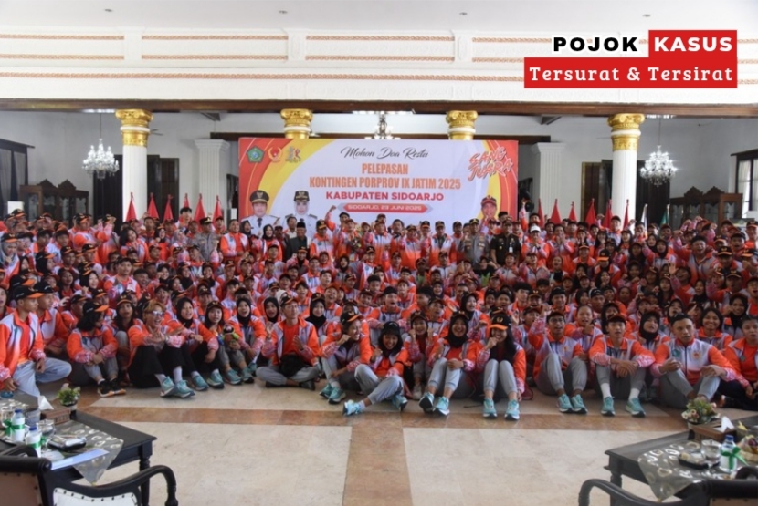 Atlet Porprov Jatim IX Dilepas Bupati dan Didoakan Kyai Untuk Rebut Medali