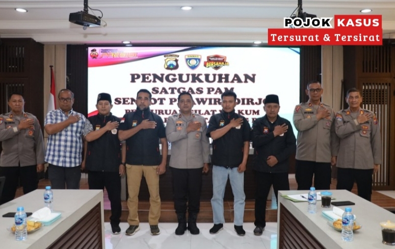 Polres Pelabuhan Tanjungperak Kukuhkan Satgas Sentot Prawirodirdjo Amankan Malam Satu Suro
