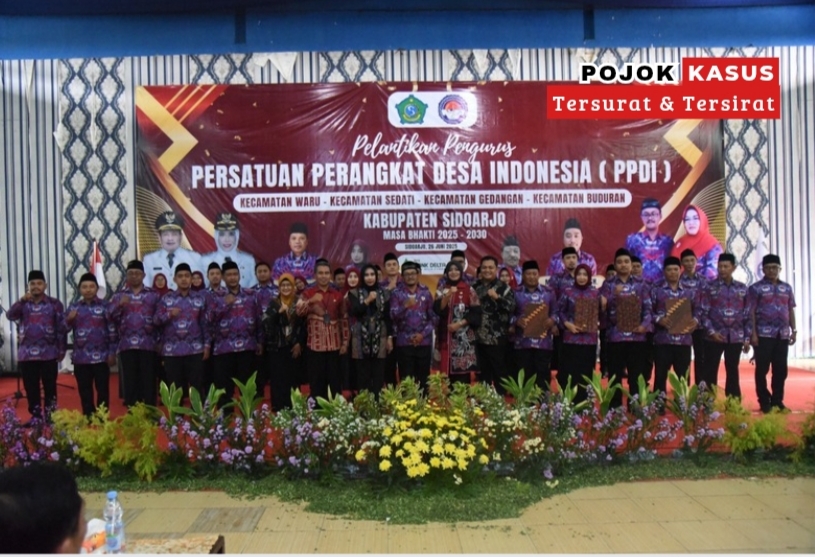 Pesan Wakil Bupati,,”Jadilah Pelayan Masyarakat Yang Baik Di Saat pelantikan Empat PPDI.