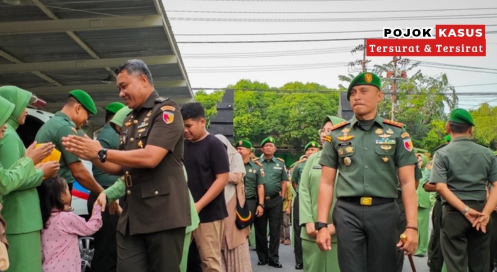 Kodim 0817/Gresik Gelar Tradisi Pisah Sambut Komandan Kodim, Letkol Inf Fadly Subur Karamaha Resmi Jabat Dandim