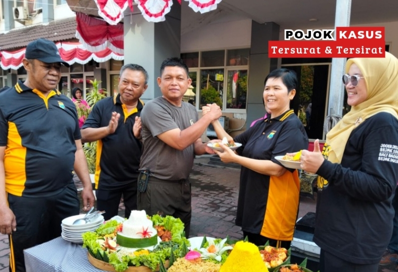 Kokohkan Sinergitas, Koramil 0830/19 Karangpilang Ikuti Olahraga Bersama Tiga Pilar Dukuh Pakis