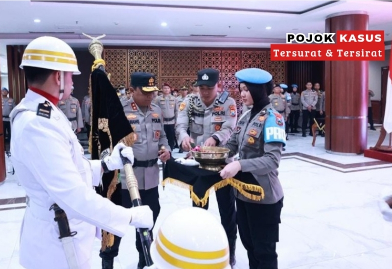 Kapolda Jatim Pimpin Upacara Pemuliaan Nilai Luhur Tribrata Pataka Polda Jatim ‘Tan Hana Dharma Mangrwa