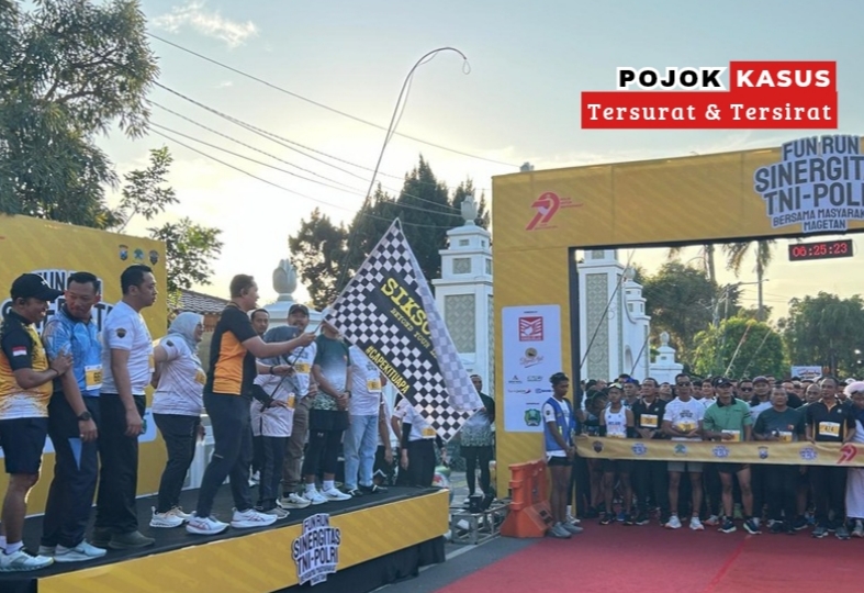 Semarak Fun Run Wujud Sinergitas TNI-Polri Bersama Masyarakat Peringati Hari Bhayangkara ke-79 di Magetan