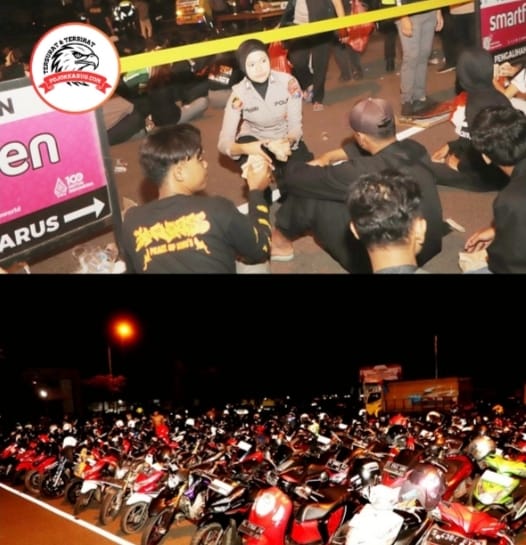 Polres Tuban Amankan 294 Orang dan 170 Kendaraan Roda Dua Yang Nekat Konvoi Saat Suran Agung