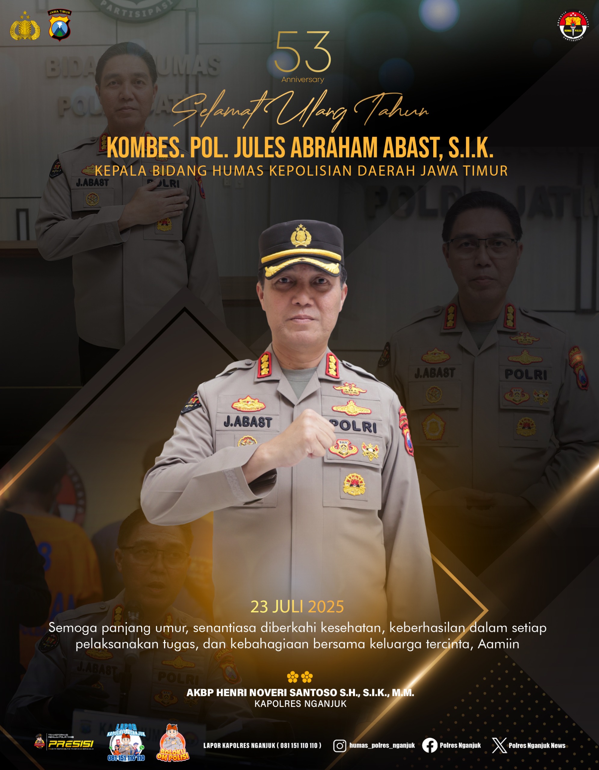Kapolri Berikan Apresiasi Kepada Adhisty Atas Juara Lomba Melukis Difabel