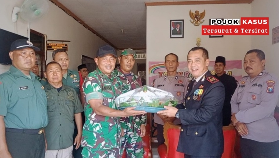 Sinergi Tanpa Batas, Danramil dan Muspika Balongpanggang Rayakan HUT Bhayangkara Bersama Polsek