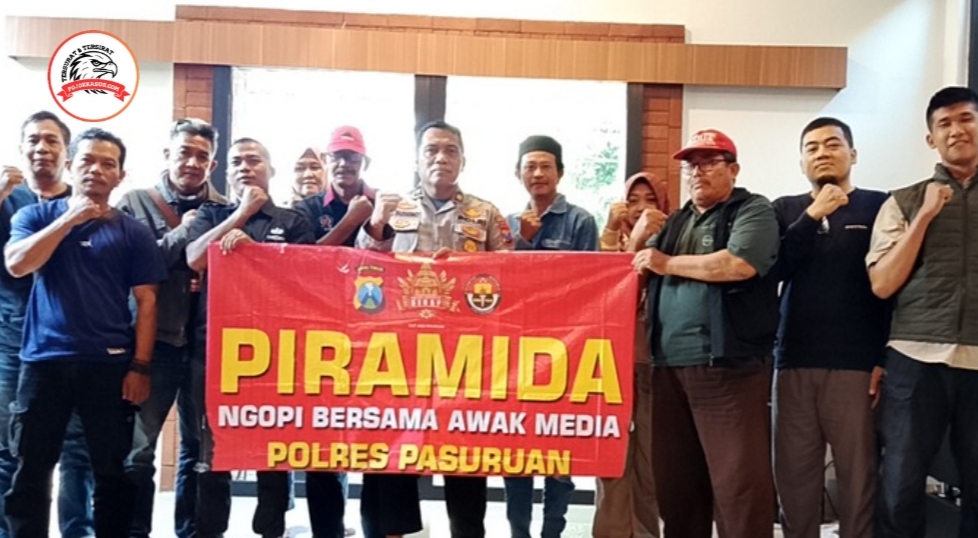 Ngopi Bersama Awak Media, Polres Pasuruan Perkuat Sinergi di HUT Bhayangkara ke-79
