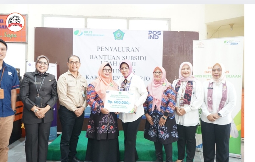 Salurkan BSU, Sekda Kab. Sidoarjo : Manfaatkan Untuk Ketahanan Pangan Keluarga