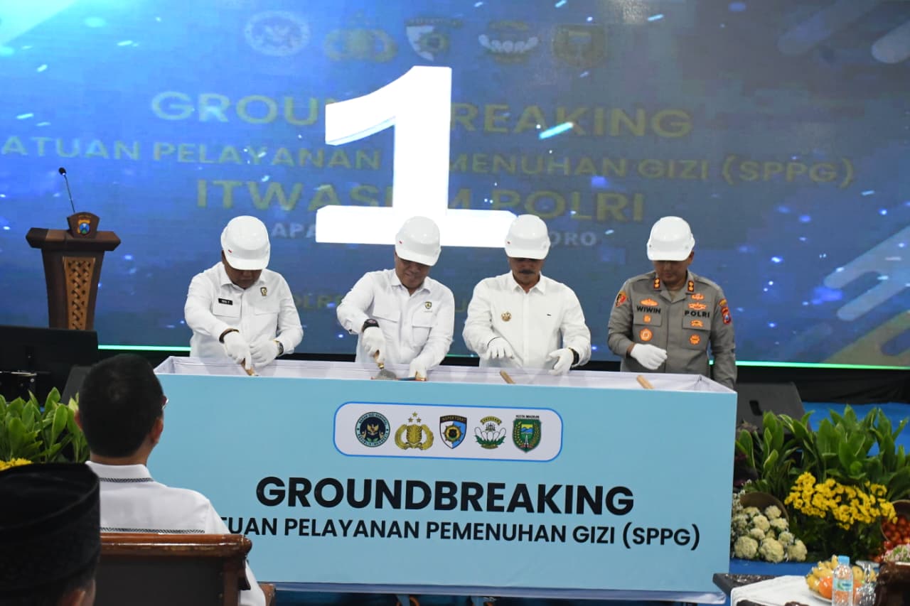 Polri Resmikan Groundbreaking SPPG di Madiun, Dukung Program Makan Bergizi untuk Ribuan Siswa