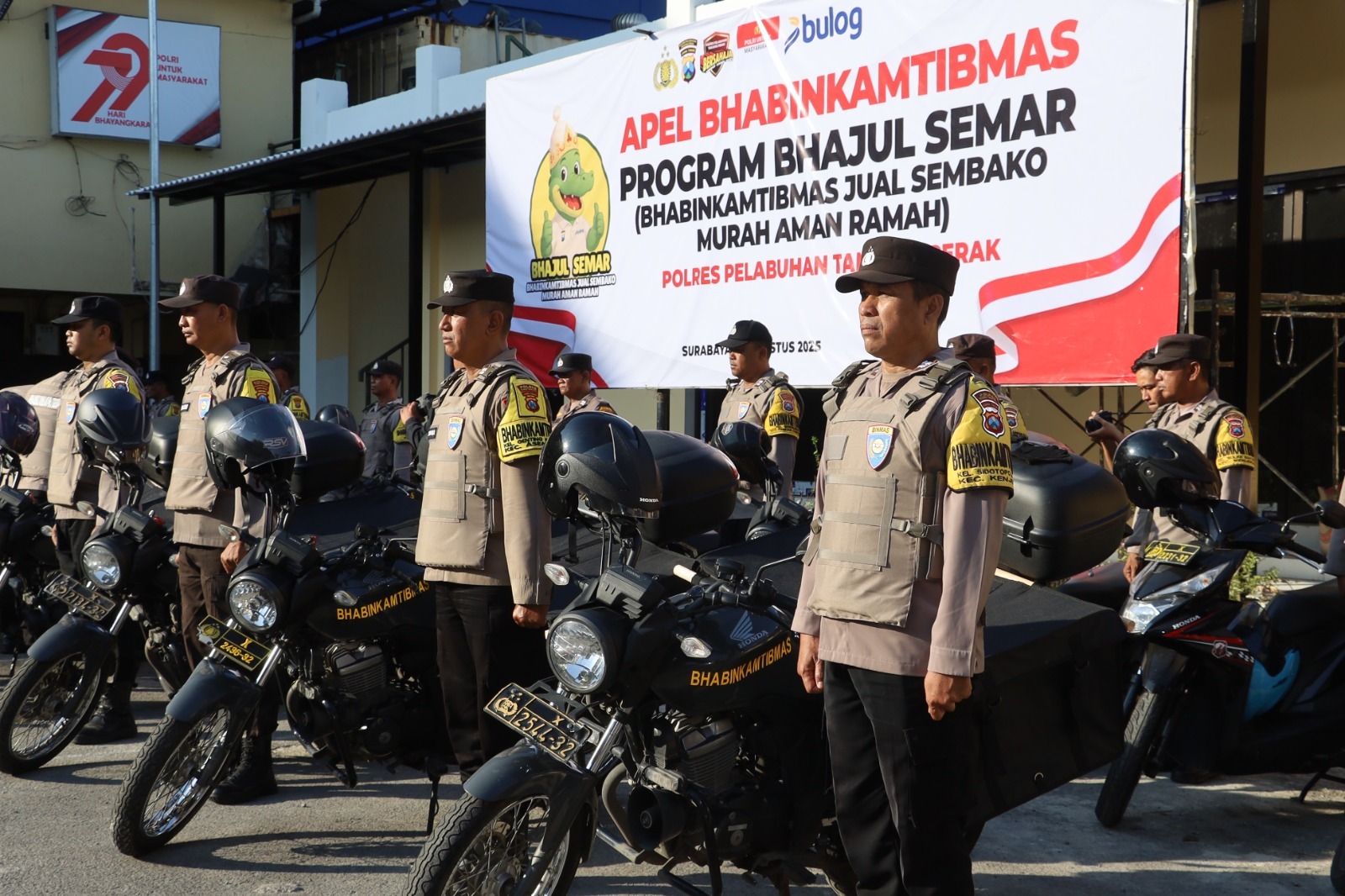Dukung Gerakan Pangan Murah, Kapolres Pelabuhan Tanjung Perak Luncurkan Program Bhajul Semar