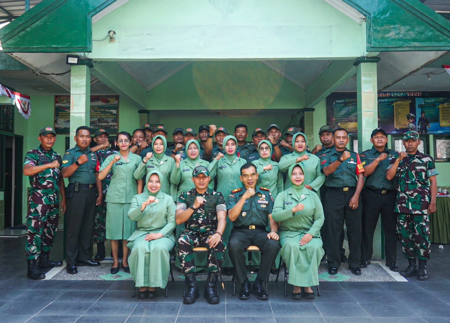 Dandim 0817/Gresik Kunjungi Koramil 0817/01 Driyorejo, Disambut Hangat Danramil Kapten Inf Nur Khamim