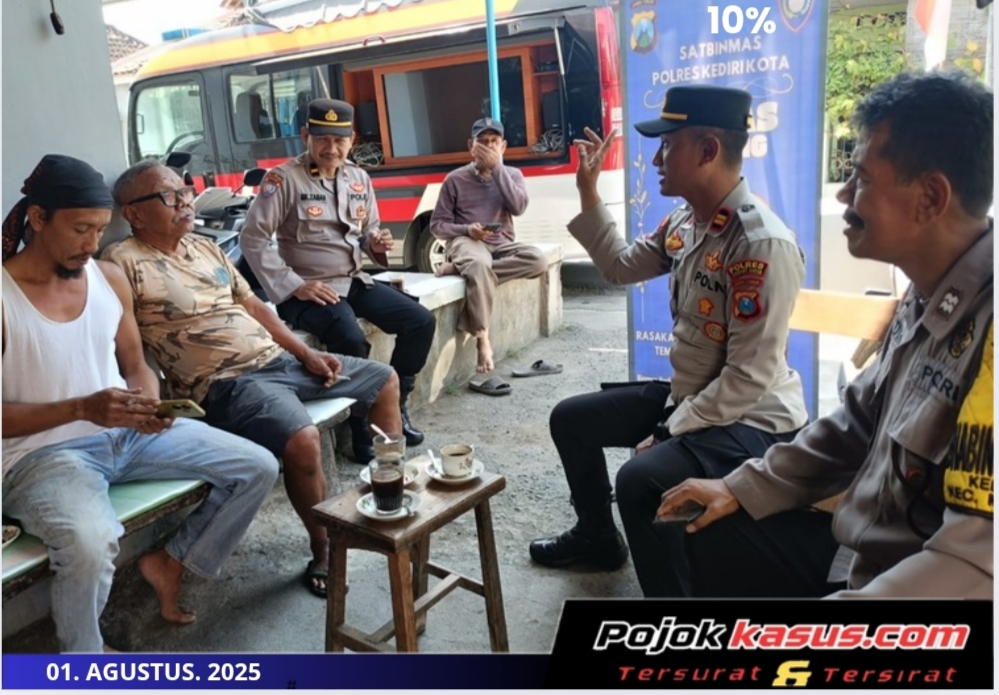 Polres Kediri Kota Ajak Warga Jaga Kamtibmas Melalui Program Gas Kopling