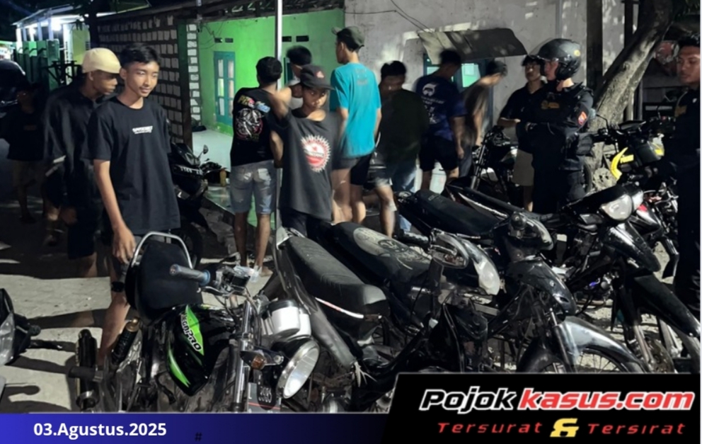 Respons Cepat Polres Gresik, Enam Remaja Balap Liar Diamankan Sat Samapta di Jalan Raya Bungah