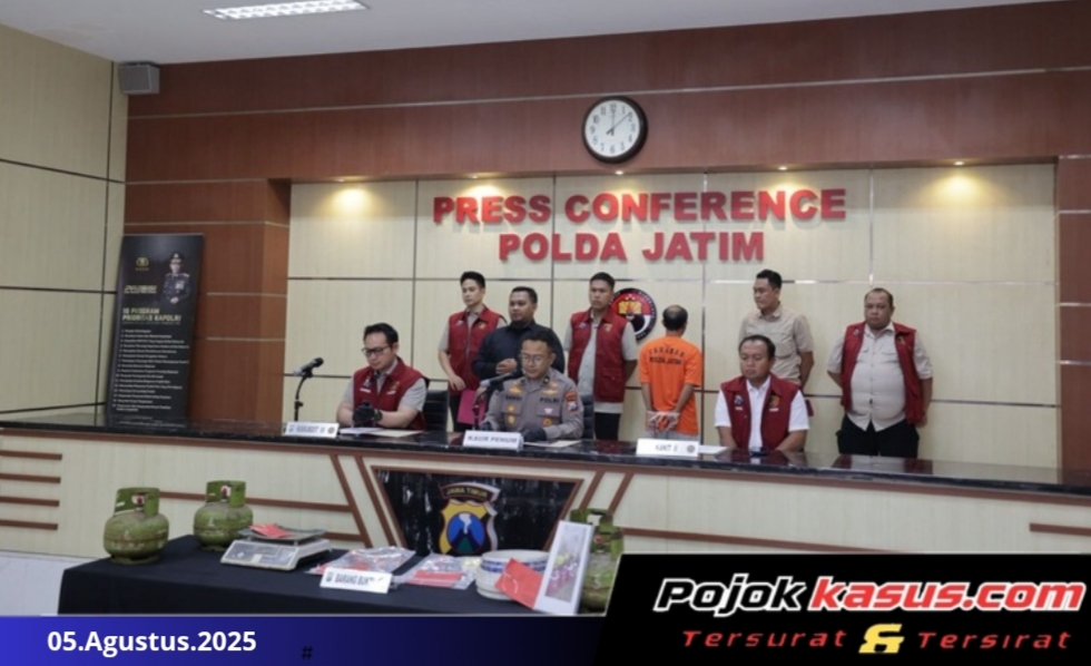 Polda Jatim Ungkap Penyalahgunaan LPG Subsidi di Malang, Tersangka Raup Untung Rp160 Juta Diamankan