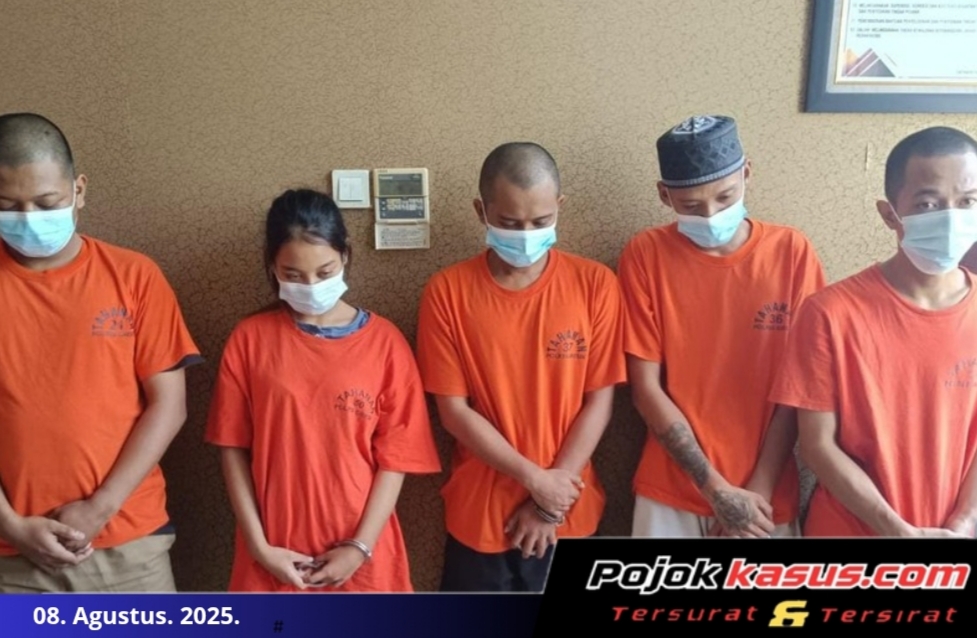 Polisi Berhasil Ungkap Jaringan Narkoba di Gresik 5 Tersangka Diamankan