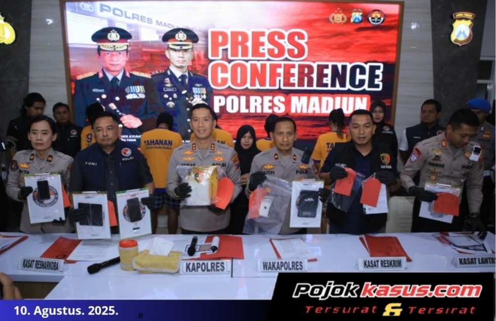 Polres Madiun Berhasil Bongkar Jaringan Narkoba, 4 Tersangka dan 1,1 Kg Sabu Disita