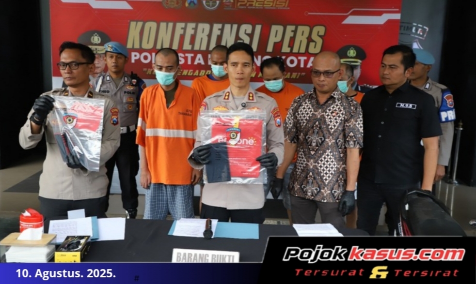 Polresta Malang Kota Berhasil Ungkap 3 Kasus Curanmor 4 Tersangka Diamankan