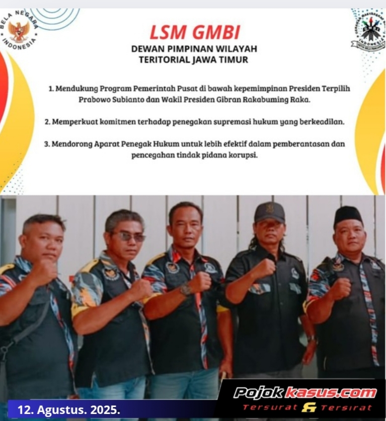 LSM GMBI Jatim Tuding Lemahnya Pengawasan Jadi Celah Dugaan Korupsi di Tuban