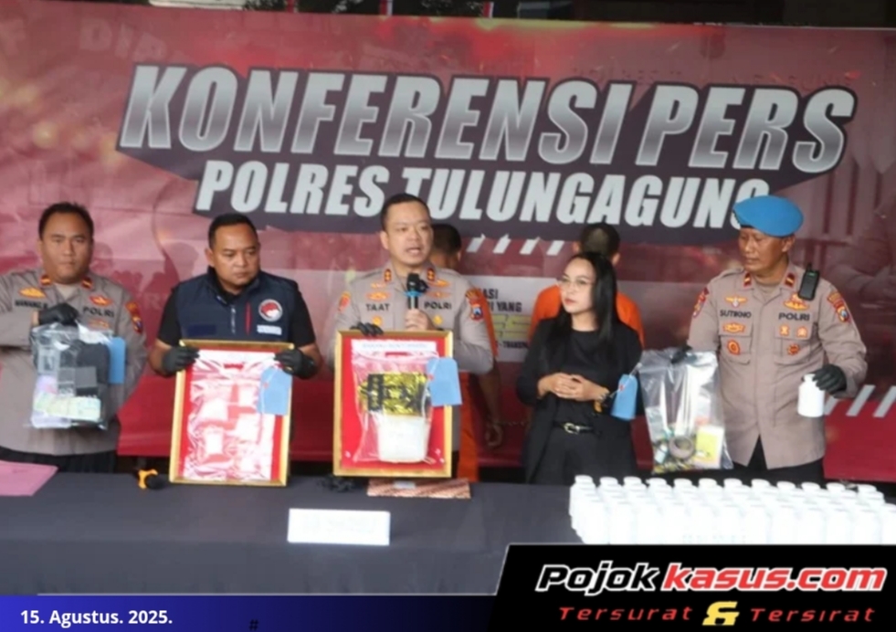 Polres Tulungagung Berhasil Amankan Tersangka Pengedar Narkoba Diduga Jaringan Internasional, Sita Sabu 1,2kg
