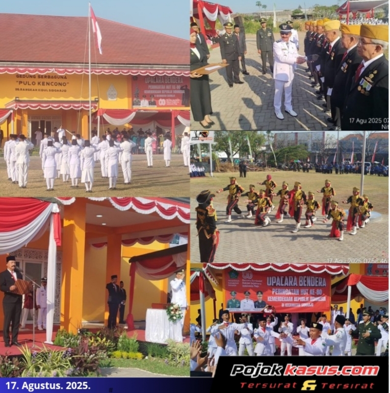 Adu Bakat Dan Kreativitas Meriahlan Upacara Dirgahayu Republik Indonesia – Ke 80 Di Desa Rangkahkidul Sidoarjo.
