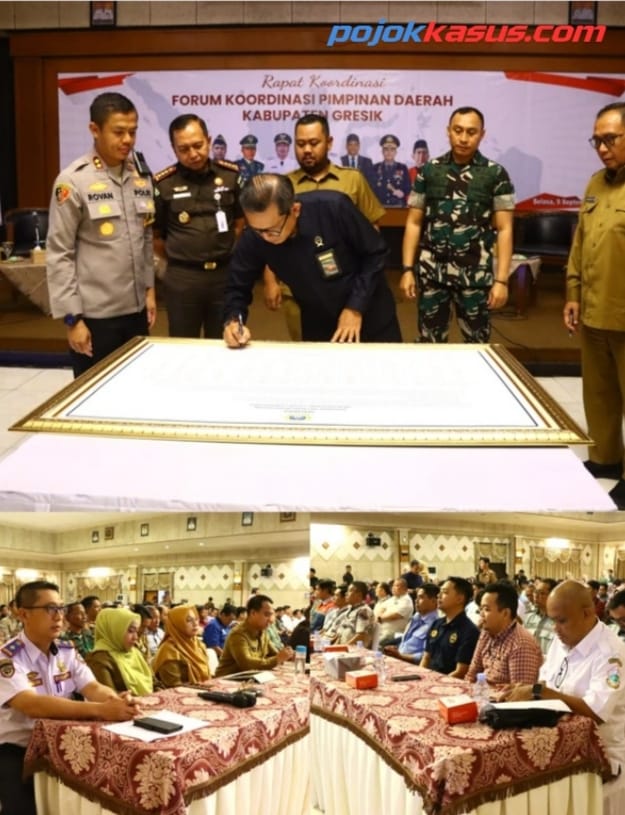 Forkopimda Gresik Gelar Rakor Bersama, Tegaskan Operasional Angkutan Barang dan Minerba