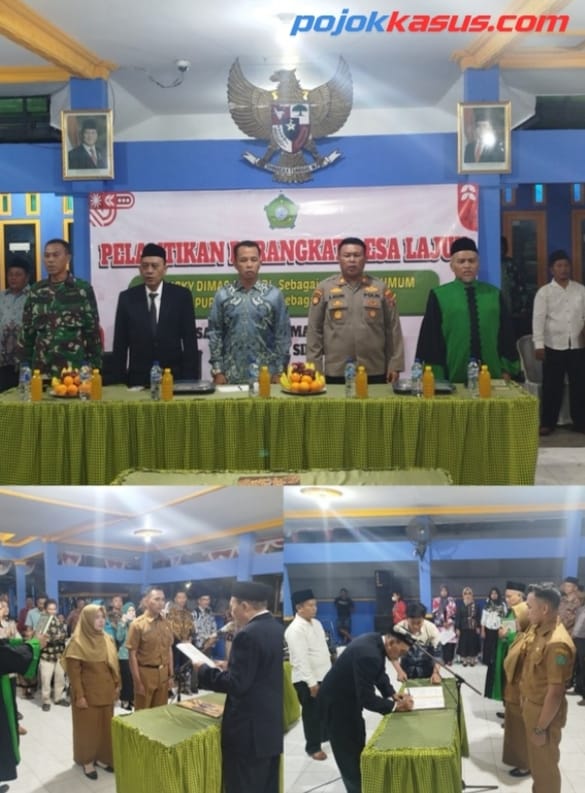 Seremoni Pengambilan Sumpah & Pelantikan Dua Perangkat Desa Lajuk.