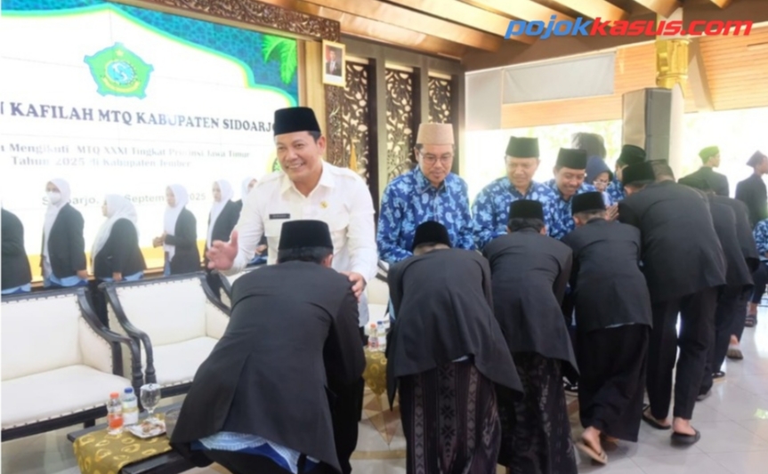 Pemkab Sidoarjo Lepas 54 Kontingen MTQ ke-XXXI Tahun 2025, Target Rebut Kembali Juara Umum