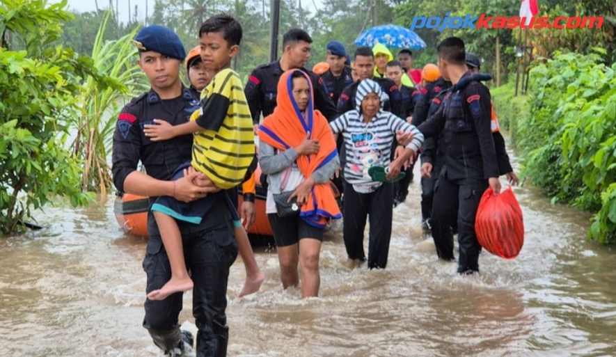 Banjir dan Longsor melanda Bali, Polri Kerahkan Personel Bantu Penanganan