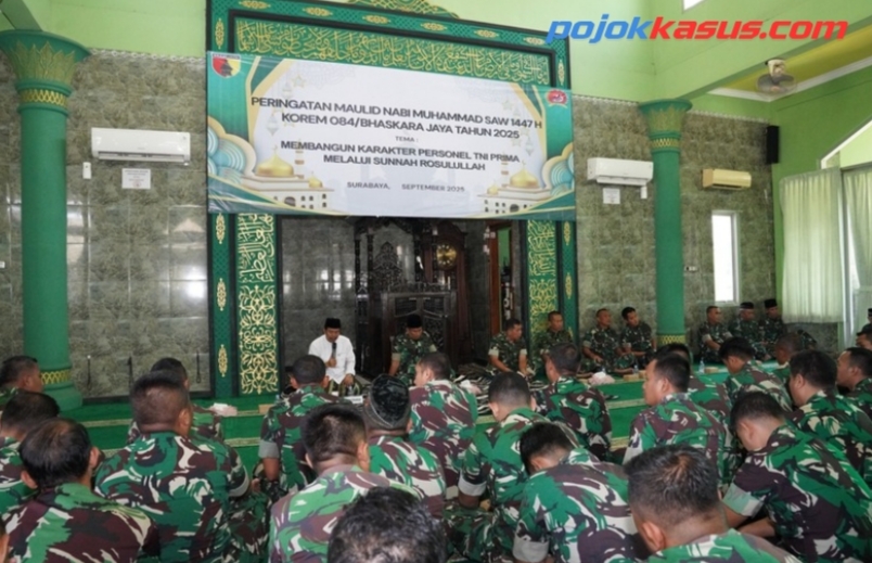 Korem 084/Bhaskara Jaya Peringati Maulid Nabi Muhammad SAW 1447 H