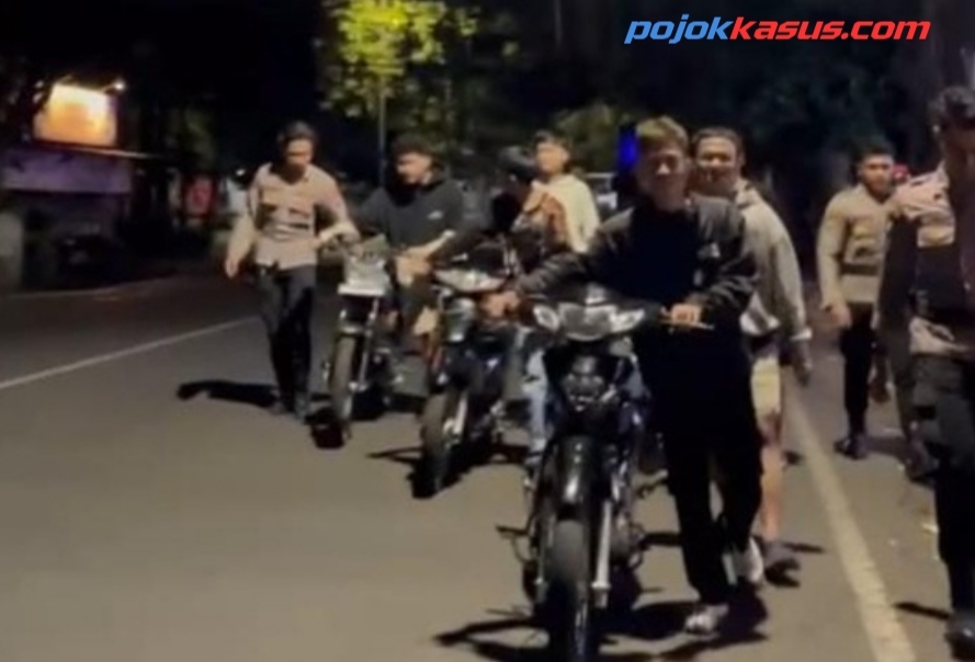 Polisi Amankan 14 Unit Motor Diduga Terlibat Bali di Kedungkandang Kota Malang