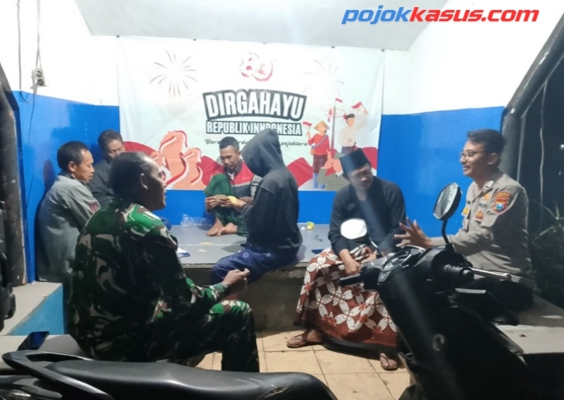 Polsek Purwodadi Gelar Patroli Pos Kamling, Warga Diminta Tetap Jaga Kamtibmas