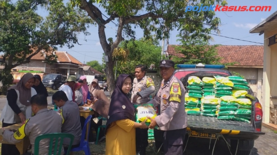 Polres Madiun Kota Salurkan 4 Ton Beras SPHP untuk 4 Desa