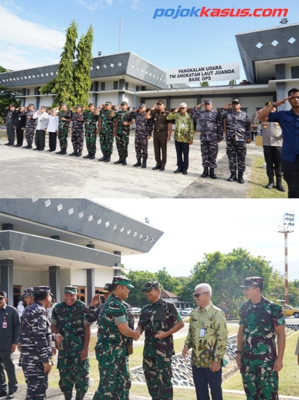 Danrem 084/Bhaskara Jaya Sambut Kunjungan Kerja Menhan RI