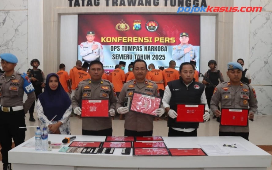 OPS Tumpas Narkoba 2025 Polres Pamekasan Berhasil Amankan 19 Tersangka dari 14 Kasus yang Terungkap