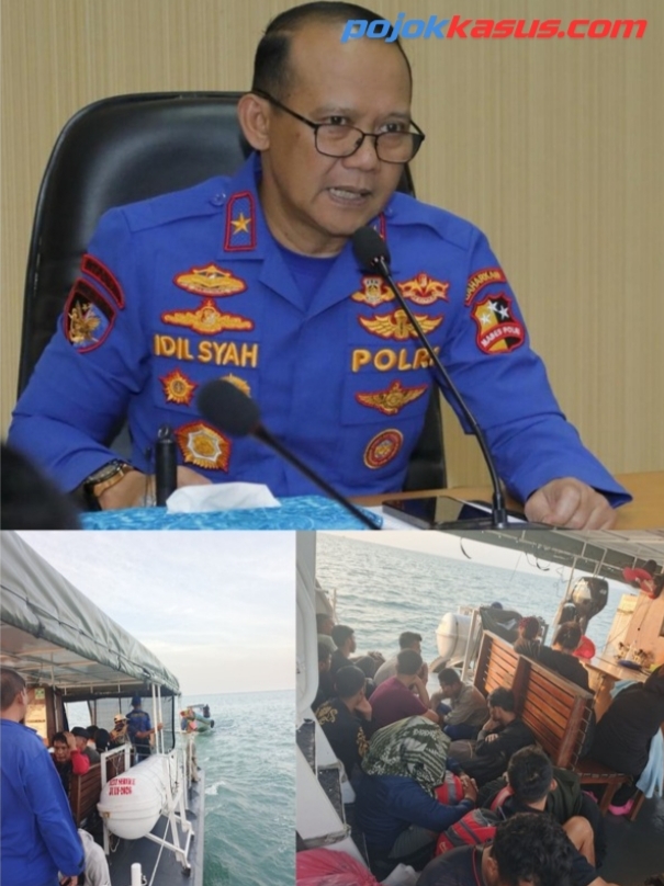 Polairud Gagalkan Penyelundupan 29 PMI Ilegal di Perairan Tanjung Balai