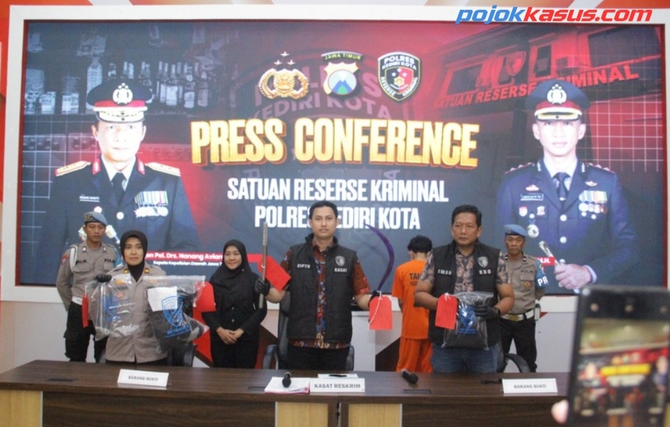 Polres Kediri Kota Amankan Lima Tersangka Pengeroyokan 2 Diantaranya ABH