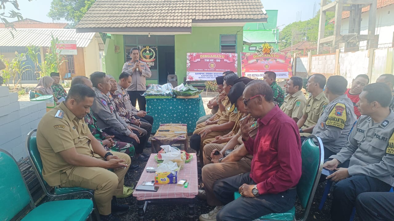 Tasyakuran HUT TNI ke-80 di Gempol, Kapolsek: Sinergitas TNI-Polri Kunci Keamanan