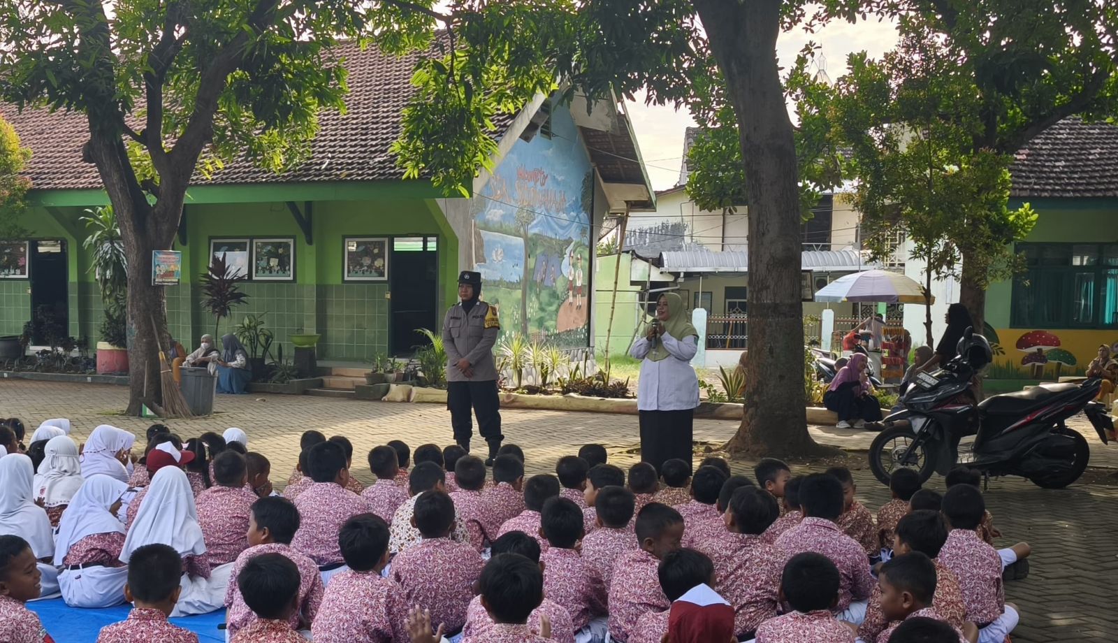 Polsek Beji Gelar Penyuluhan Antibullying dan Keselamatan Berlalu Lintas di SDN Sidowayah 1