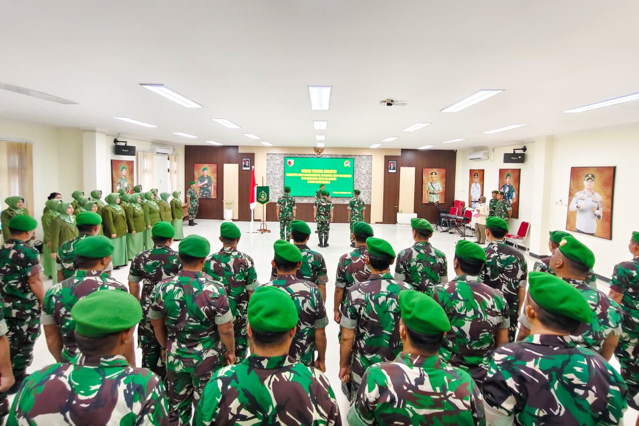 Rotasi Jabatan di Kodim 0817/Gresik, Sejumlah Danramil Resmi Berganti