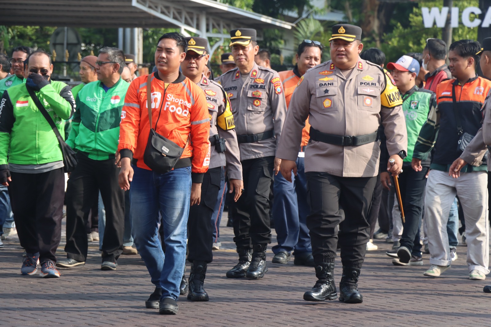 Apel Akbar Kebangsaan Ojol Indonesia di Polres Pasuruan Wujud Sinergi Jaga Kamtibmas