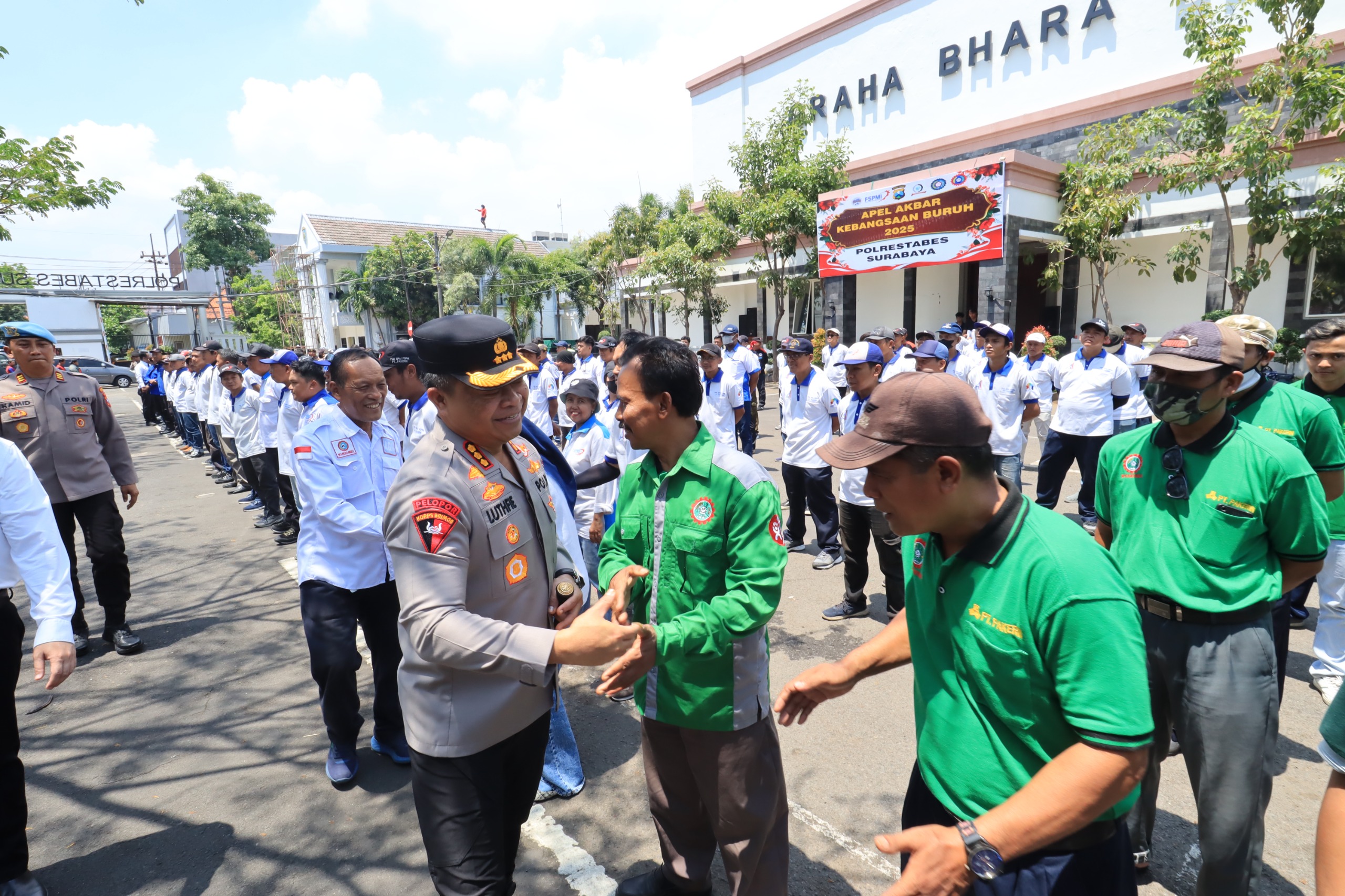 Kapolrestabes Surabaya Tegaskan Komitmen Polri Dukung Hak Pekerja