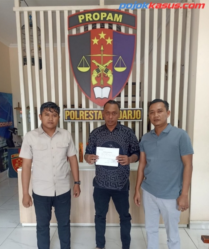 Upaya Klarifikasi dengan diperlakukan tidak baik, Pimpinan PEMBASMI Laporkan Kanit Reskrim Polsek Tulangan ke Propam