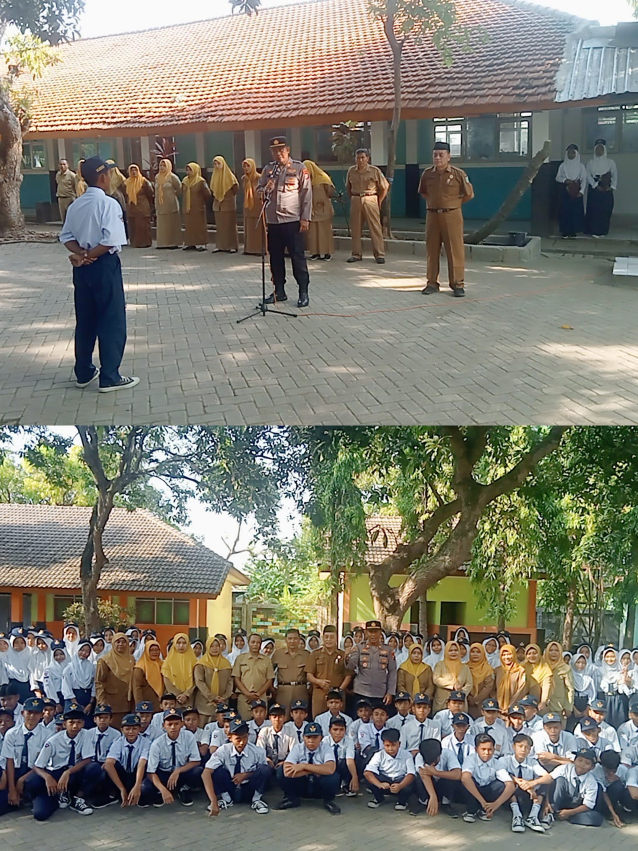 Kapolsek Wonorejo Jadi Pembina Upacara di SMPN 2 Wonorejo, Ajak Siswa Jauhi Kenakalan Remaja