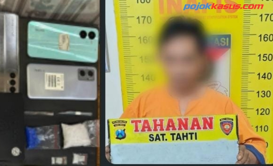 Polisi Amankan Terduga Pengedar Narkoba di Kepanjen Malang 21 Poket Sabu Disita