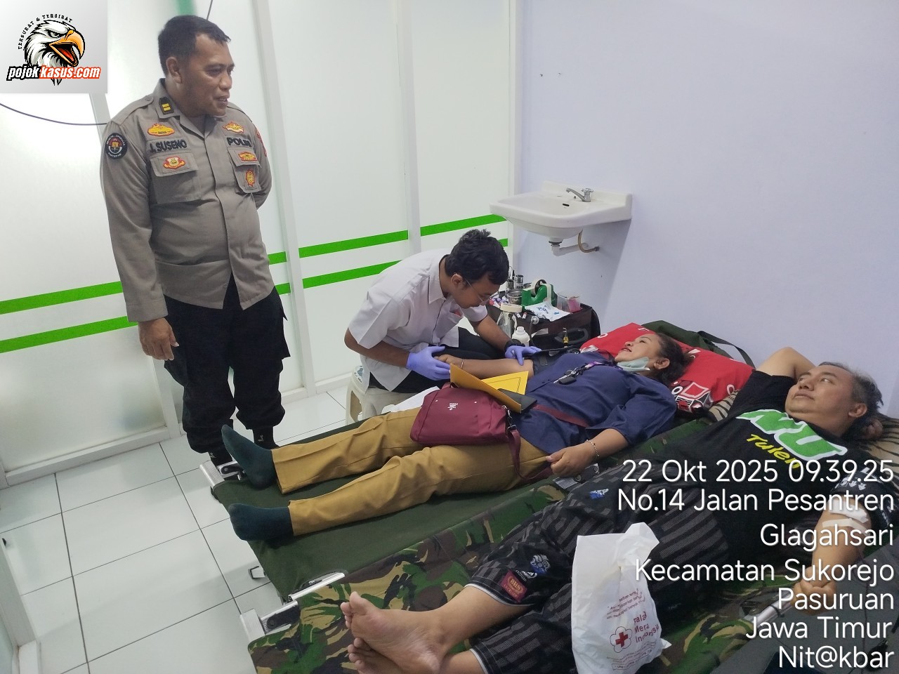 Polres Pasuruan Gelar Donor Darah: Wujud Sinergi Humanis di Hari Jadi Humas Polri ke-74
